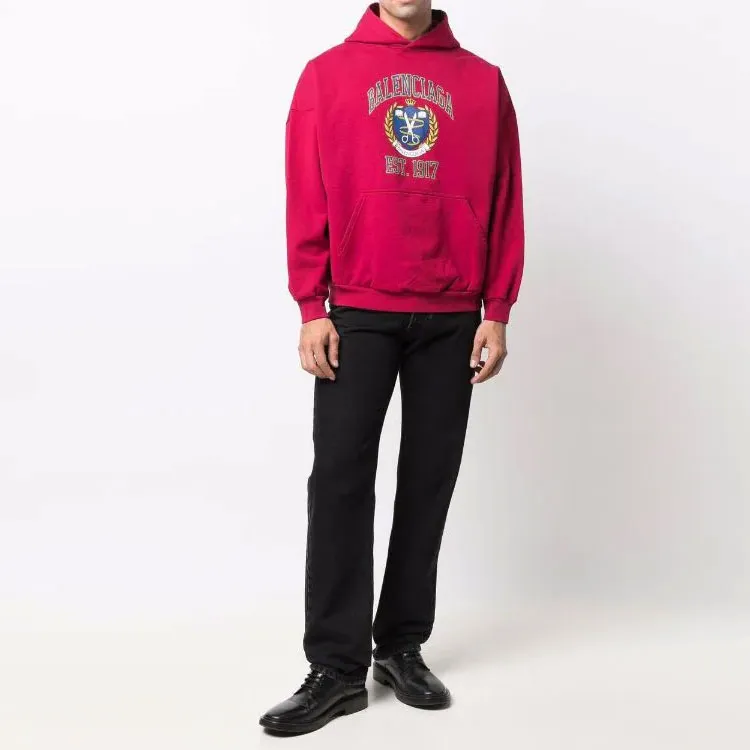 Balenciaga Sweatshirt Regular Fit Unisex Red-1