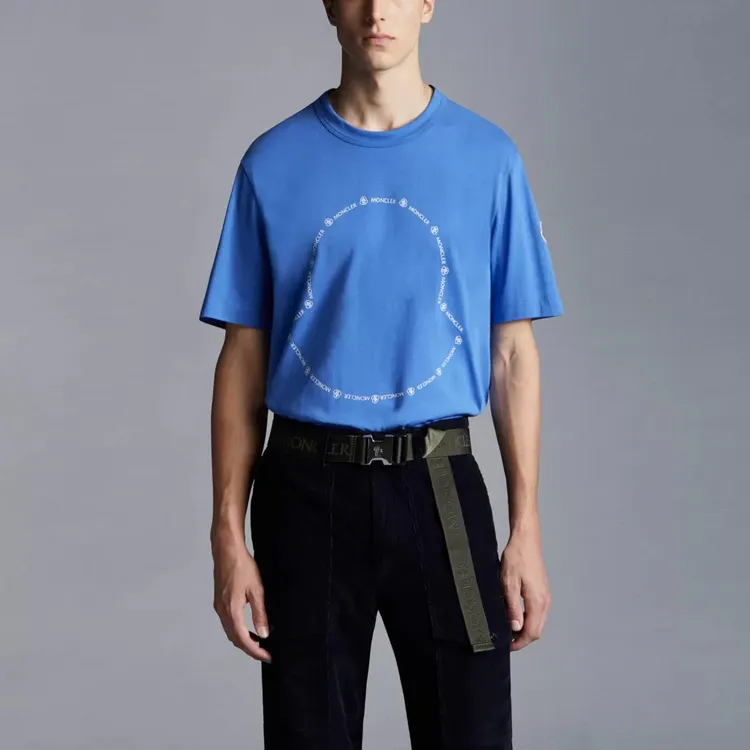 Moncler SS22 T Shirts Men Night Blue-1