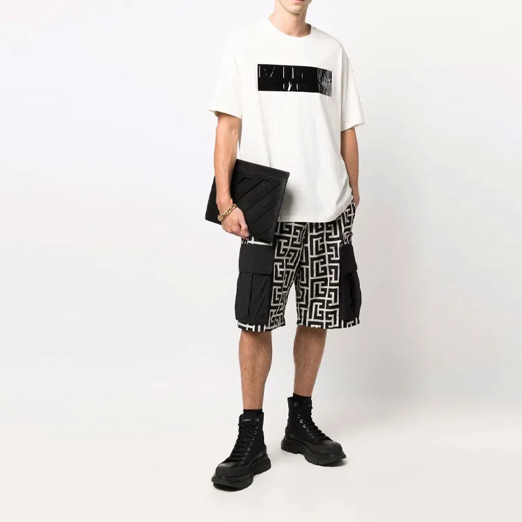 BALMAIN Cargo Shorts Men Black-1