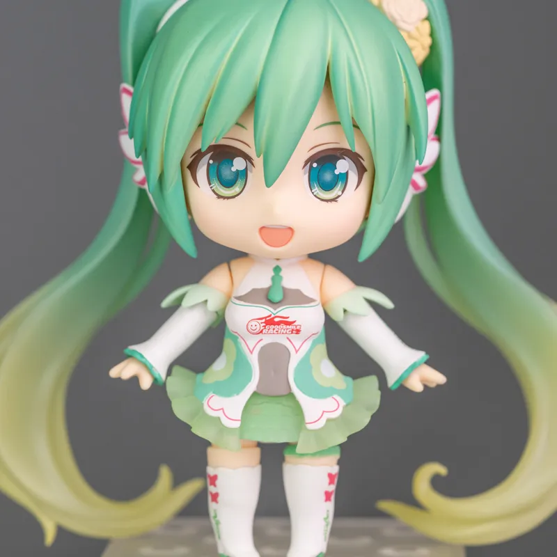 GSC Hatsune Miku No.777 Racing Hatsune Miku 2017ver Nendoroid Chibi Figures 10cm-1