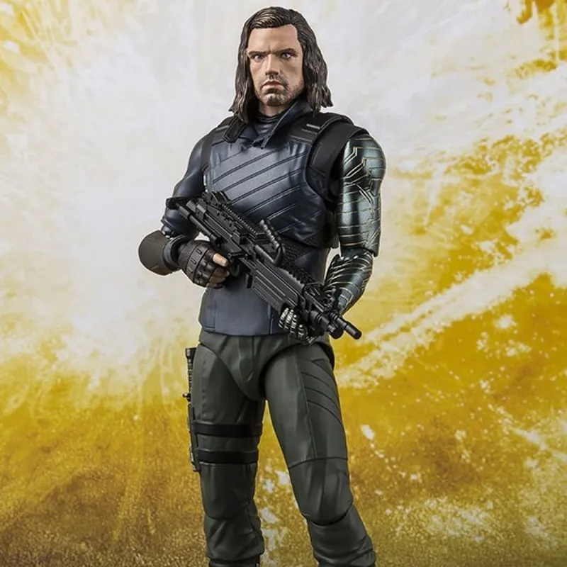 BANDAI Marvel Character SHF The Avengers Infinity War Winter Soldier Tamashii Effect Impact Action Figures-1