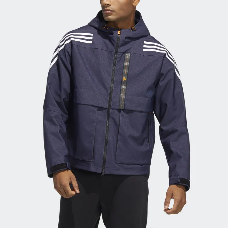 Adidas Jackets Men Navy Blue-1