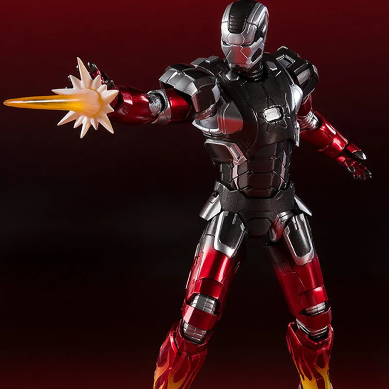 BANDAI Iron Man Bandai SHF 3 MK22 Hot Rod Action Figures 15.5cm-1