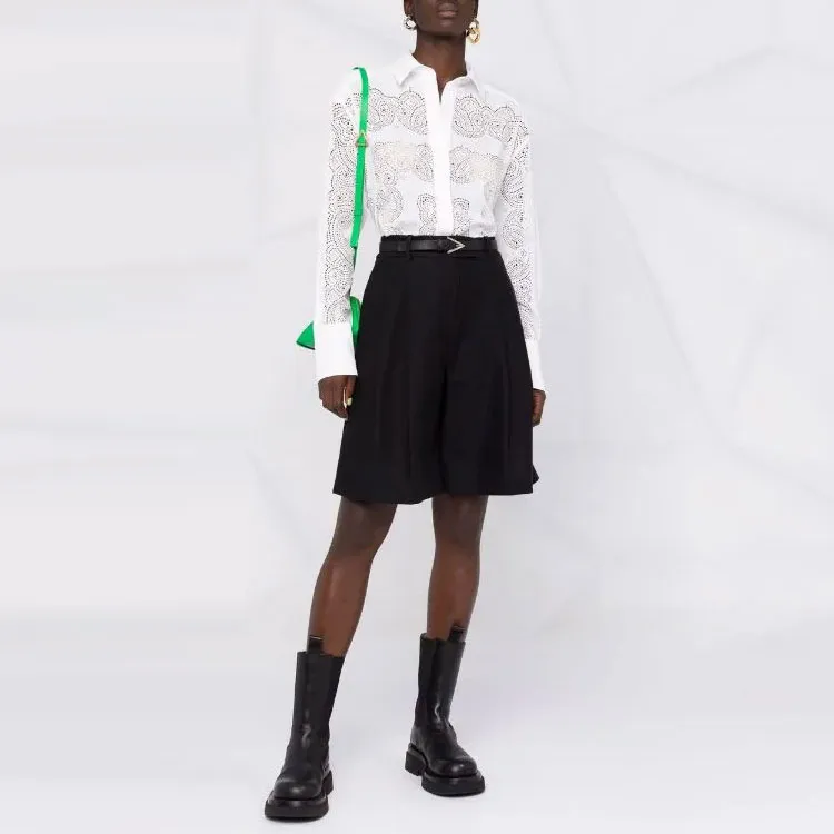 Givenchy Perforated pattern Longlsleeved Shirt-1