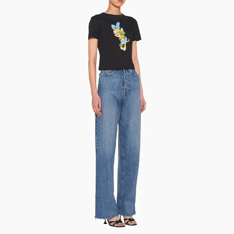 MIU MIU T Shirts Women's Black-1