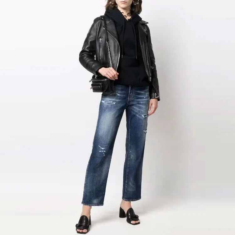 DSQUARED2 Distressed High waisted Jeans-1