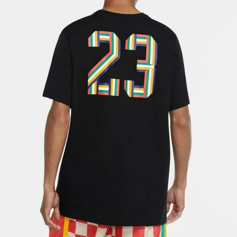 Jordan T Shirts Men Black-3