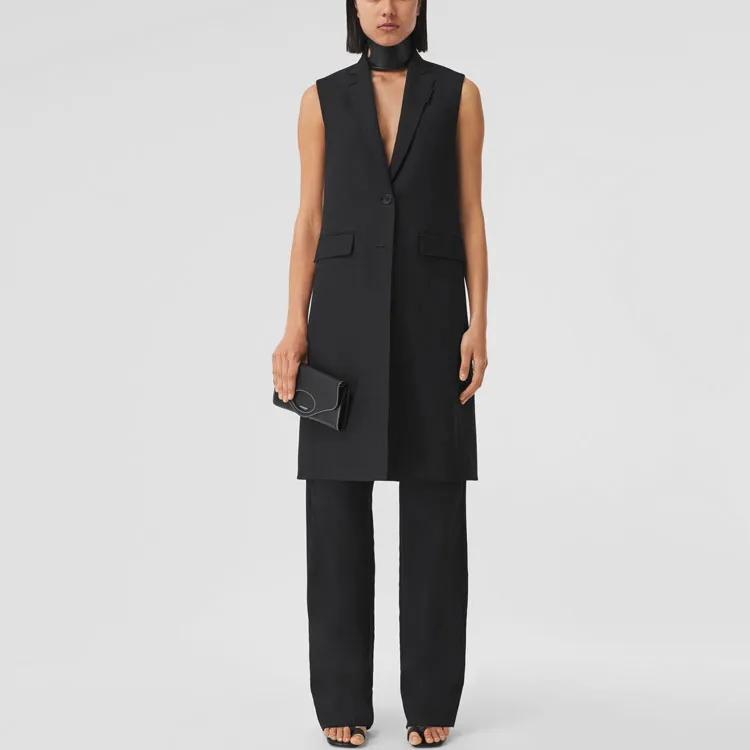 Burberry Wool Tailored Trousers Black-1