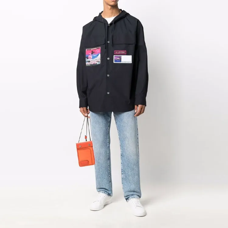Valentino SS22 Jackets Coats Men's Black-1