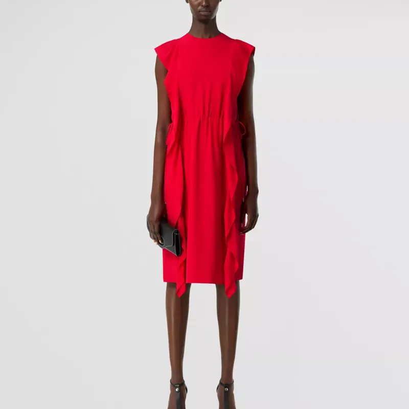 Burberry SS22 Sleeveless Dress Women's Bright Red-1