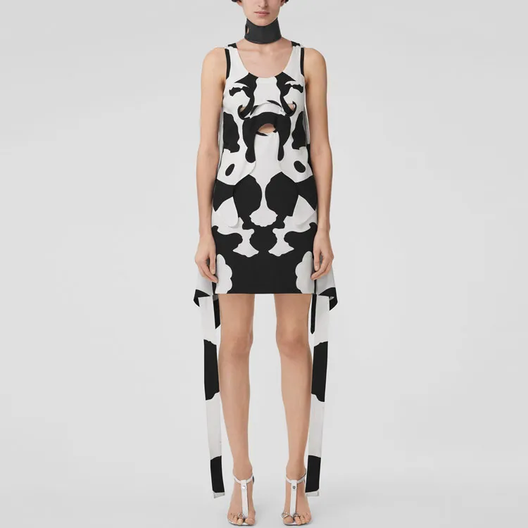 Burberry SS22 Sleeveless Dress Women's Black-1