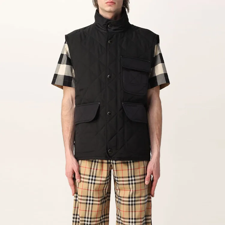 Burberry FW21 Diamond-Quilted Vintage Check Lined Gilet-4