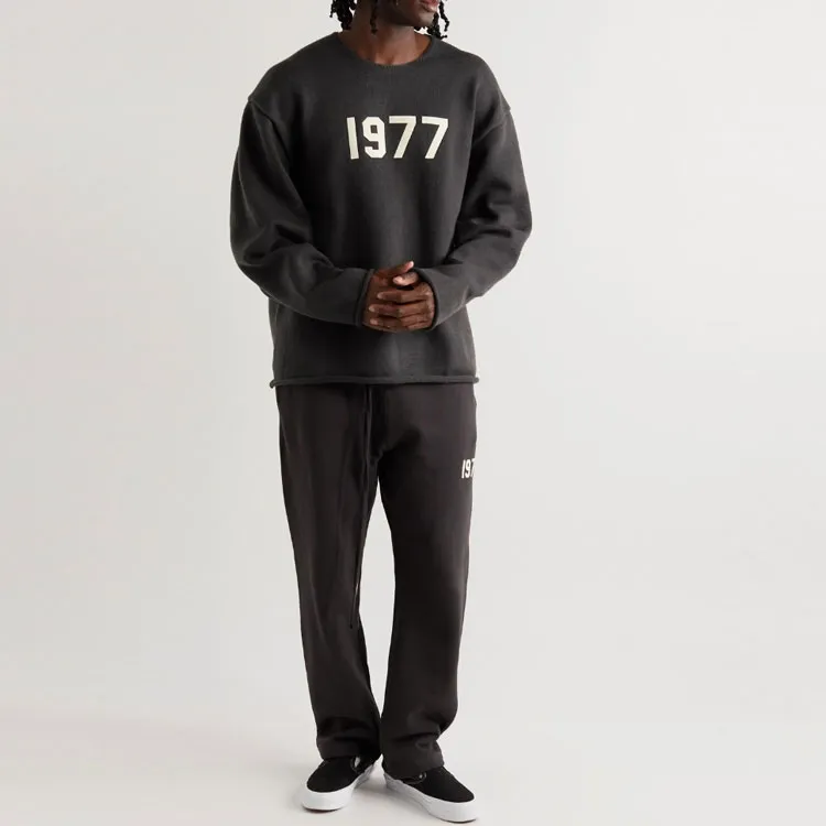 Fear Of God Essentials 1977 Series Sweater Men's Black Iron-1