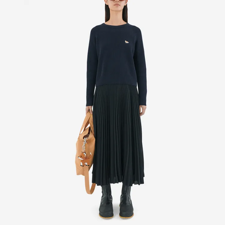 Maison Kitsune SS22 Loose Fit Sweater Women's Dark Blue-2