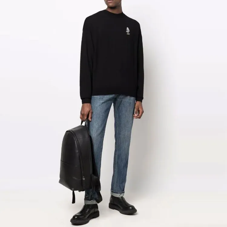 EMPORIO ARMANI Low Rise Straight Leg Jeans-1