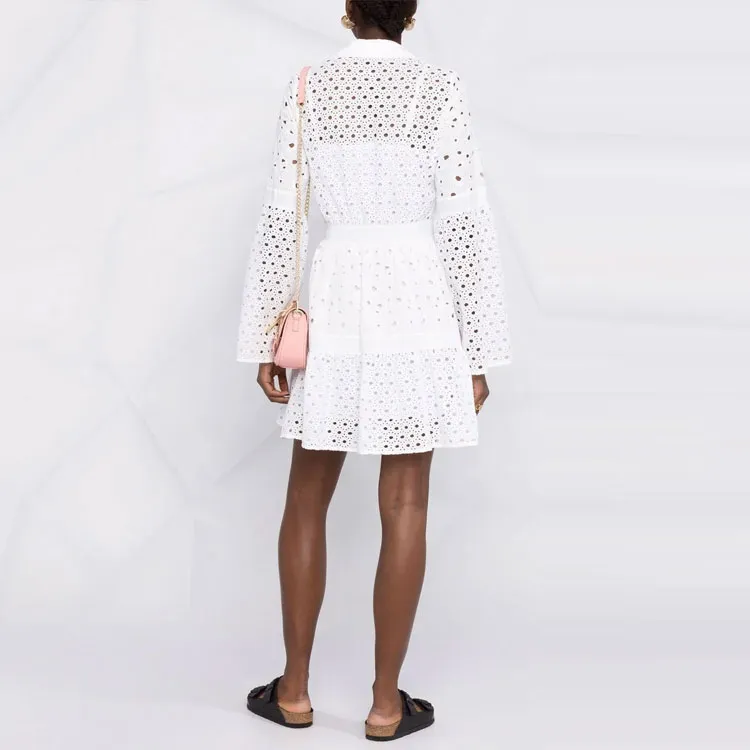 PINKO Long-Sleeved Dresses Women's White-1