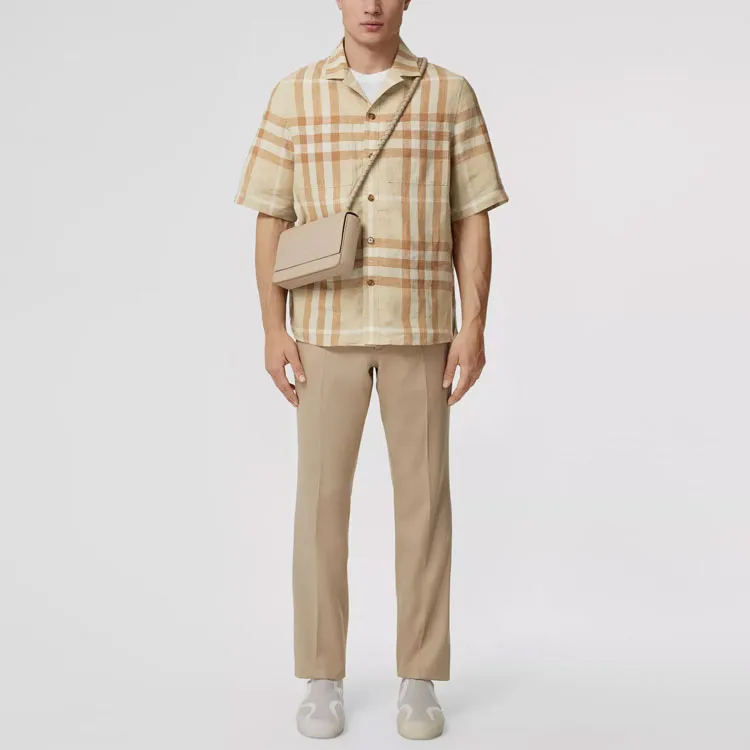 Burberry SS22 Shirt Men's Soft Yellow Umber-2