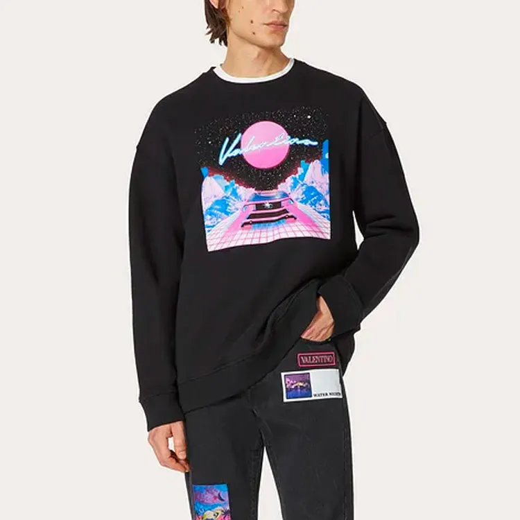 Valentino Sweatshirts Men Black-2
