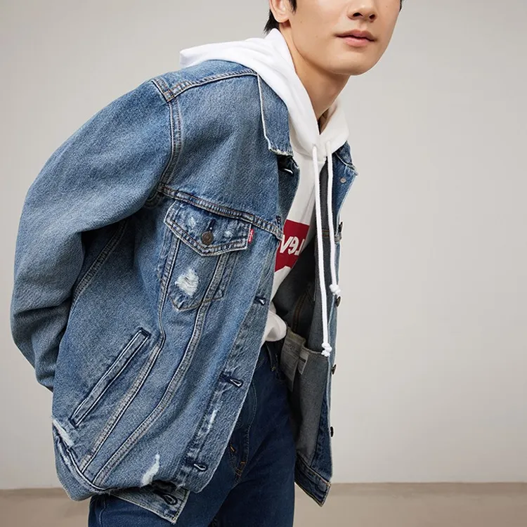 Levis Loose Fit Denim Jacket Unisex Blue-2