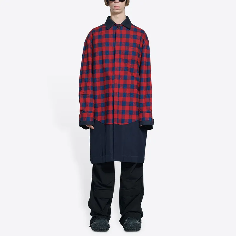 Balenciaga SS22 Coat Loose Fit Men's Red-2