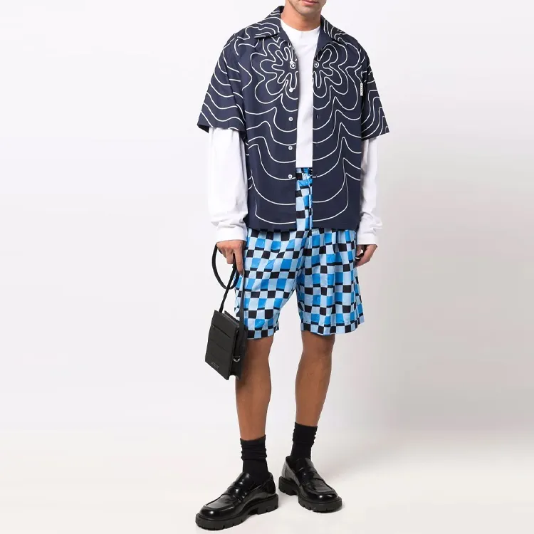 MARNI Wide Leg Bermuda Shorts-1
