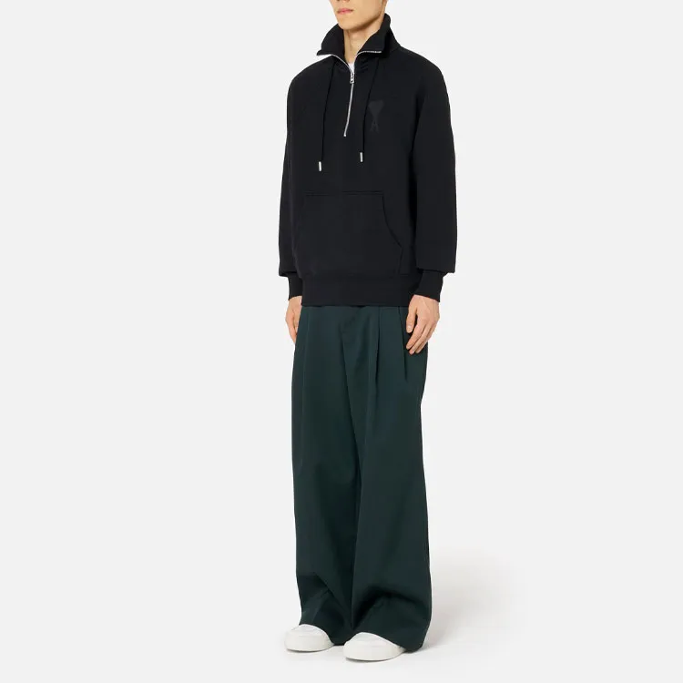 Ami Tonal Big Zip Sweat-3