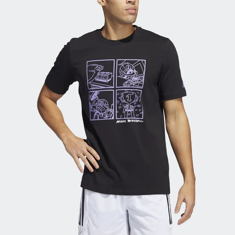 Adidas Set-in Sleeve T-Shirt Men's Black-1