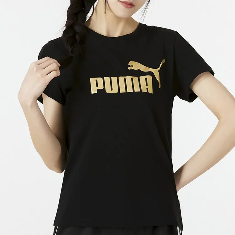 PUMA Set in Sleeve T Shirt Women's Black-1