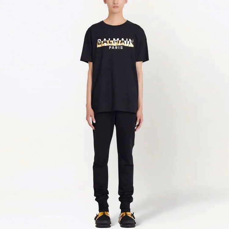 BALMAIN T Shirts Men Black-1