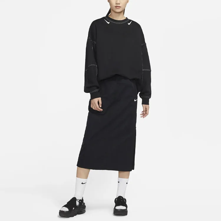 Nike Sportswear Essential Casual Long Skirt Black-2