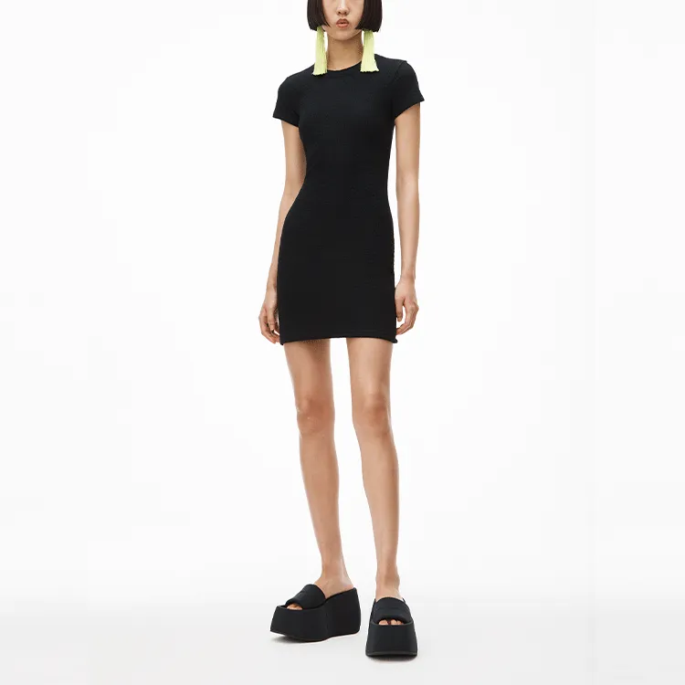 Alexander Wang Short Sleeved Dresses Women's Black-2
