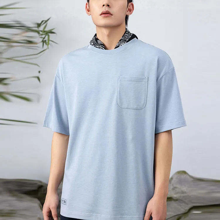 Anta x SUBO T-Shirt Unisex Blue Gray-2