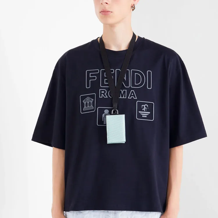 FENDI T Shirts Men Blue-6