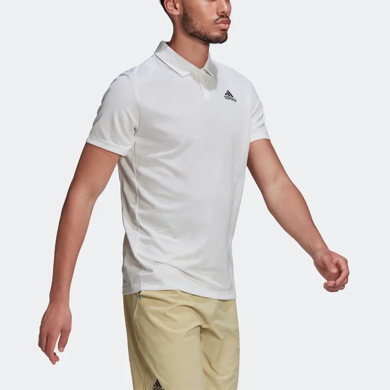 Adidas Polo Shirts Men White-3