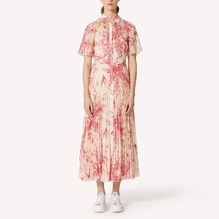 Valentino Short-Sleeved Dresses Women's Red-1