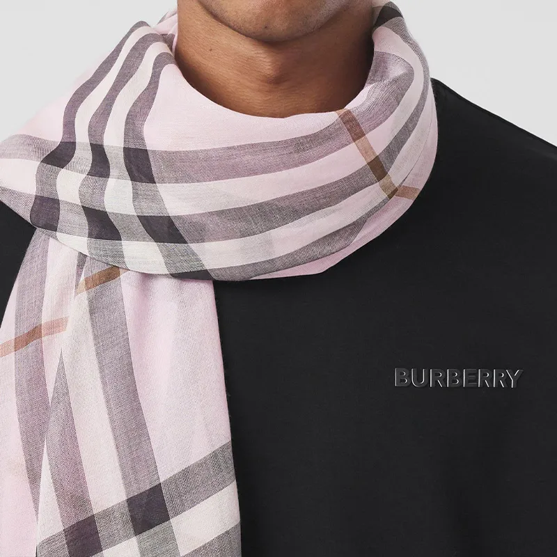 Burberry Check-pattern Cashmere Scarf-2