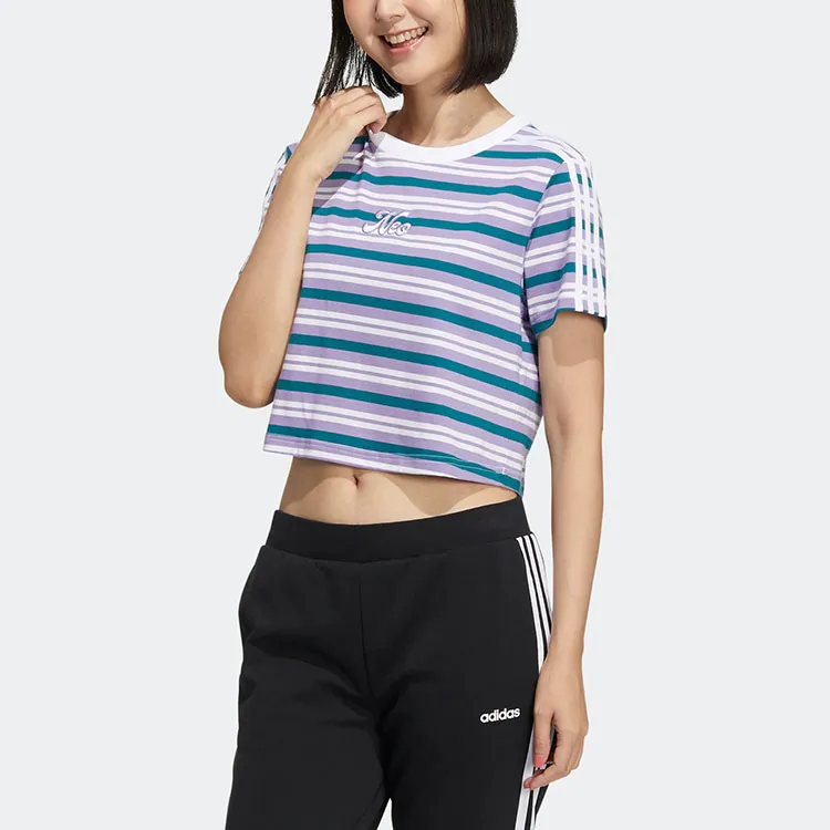Adidas Neo T Shirt Women's Blue Purple-1