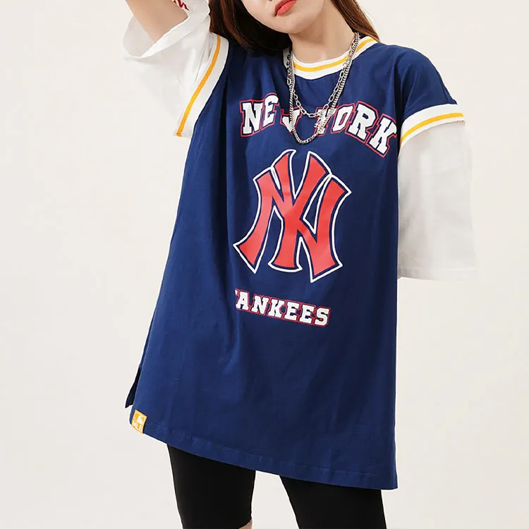 MLB T Shirt Unisex Light Navy Blue-2