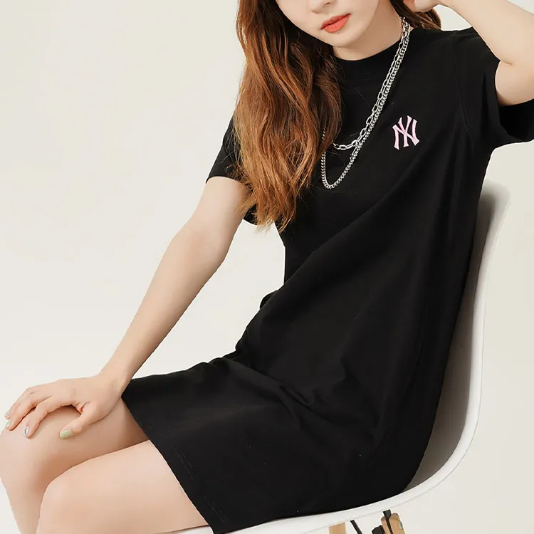 MLB Short Sleeved Dress Women's Black-6