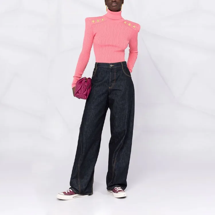 BALMAIN SS22 Sweater Women's Pink-1