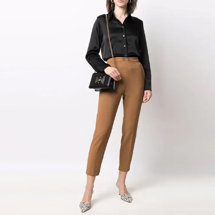 Elisabetta Franchi SS22 Pants Women's Brown-1