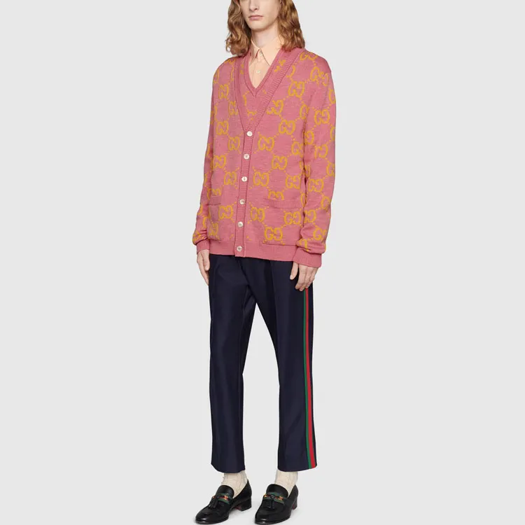 GUCCI Gg Intarsia knit Cardigan-1