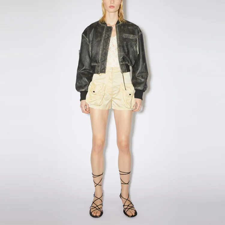 Acne Studios SS22 Casual Shorts Women's Yellow-1