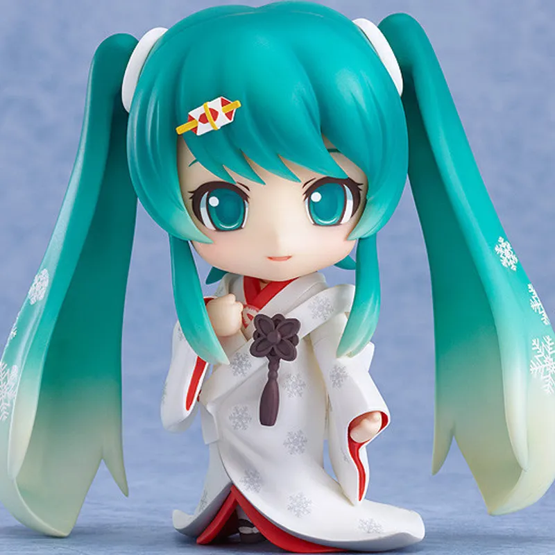 GSC Hatsune Miku No.303 Snowy Sound White Edition Nendoroid Chibi Figures 10cm-1