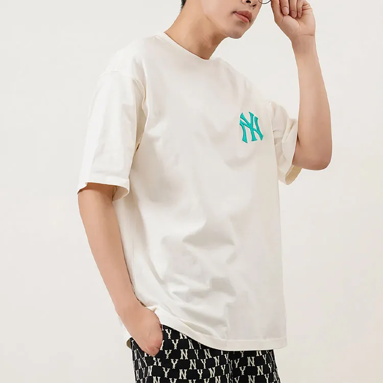 MLB Drop Shoulder Sleeve T-Shirt Unisex Cream-6