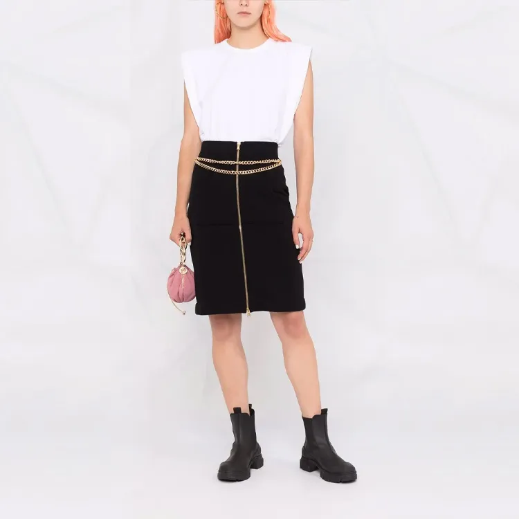 MOSCHINO Casual Long Skirts Women's Black-1