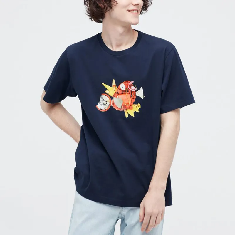UNIQLO Pokémon Co Branded Series T Shirts Unisex Navy Blue-2