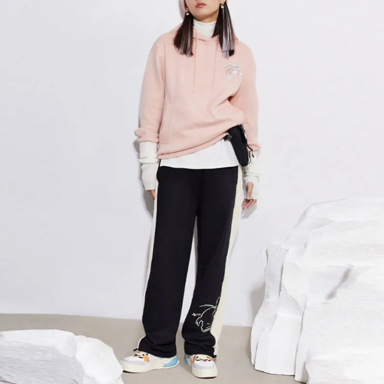 Disney X LINING Sports Trend Series Knitted Sweatpants Women's Black-2