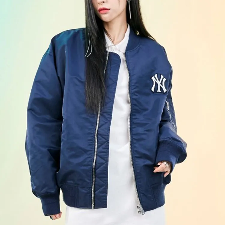 MLB Puffer Jacket Winter Unisex Blue-3