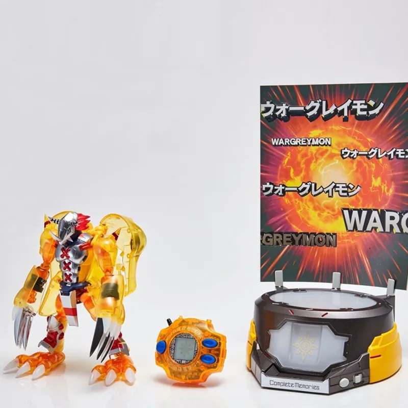 BANDAI WarGreymon Bandai Ultimate Evolution Soul Digimon Adventure & Agumon Clear Ver. Action Figures 15.5cm-3